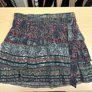 Iro animal print mini skirt